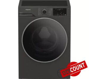 HBCA 93G CARE UK FabricCare 9kg 1400 Spin Washing Machine – Manhattan Grey | Anti-Stain Technology