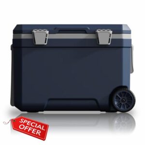 WISD 45L Cool Box with Wheels & Handle