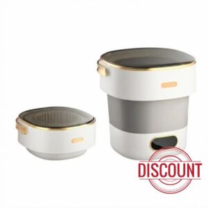 Portable Mini Washing Machine with Spin Dryer - 13L Collapsible Washer for Underwear