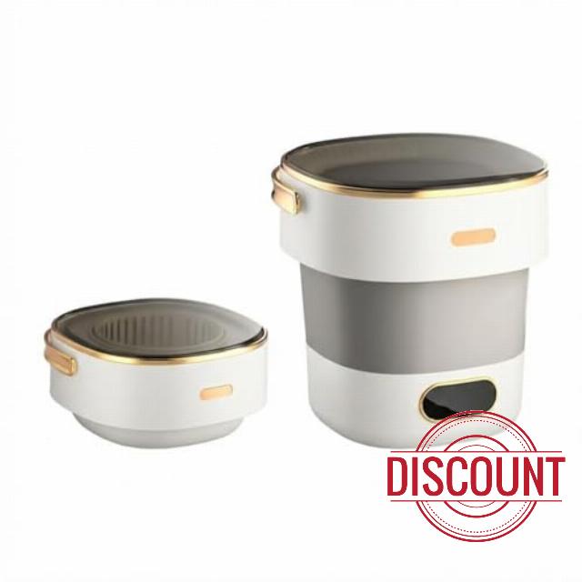 Portable Mini Washing Machine with Spin Dryer - 13L Collapsible Washer for Underwear