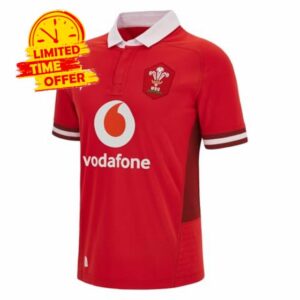 Macron Wales WRU 2023/24 Mens Rugby Shirt - Home/Away