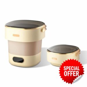 13L Collapsible Mini Washing Machine & Spin Dryer - 3 Cleaning Modes