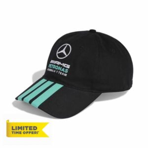 adidas Unisex Mercedes -Amg Petronas Formula 1 Team DNA 3 Stripes Cap Baseball Cap