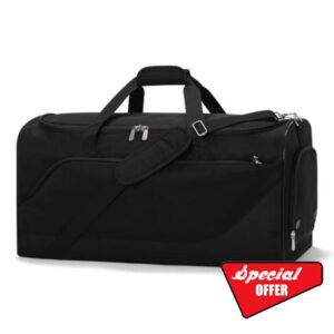 ZZY 52L Mens Sports Gym Bag with Shoe Compartment-24 inch Large Holdall Travel Duffle Bag for Overnight