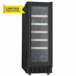Teknix BITH2WC30B 30cm Freestanding Undercounter Wine Cooler – in Black           [Energy Class F]