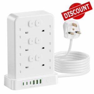 Tower Extension Lead with USB Slots