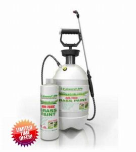 Lawnlift Grass Paint Kit (Includes Professional 2 Gallon Sprayer & 32oz. (Green) Ultra Concentrated Grass Paint Bottle= 2.75 Gallons Usable Product)