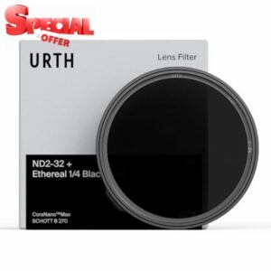 Urth 82mm Variable ND2-32 + Ethereal Black Mist ¼ Diffusion Lens Filter (Pro) — Professional-Grade Advanced Nano Multi-Coated Camera Filters for Enhanced Polarization and Cinematic Effec
