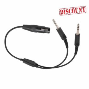 5 Pin XLR to GA Dual Plug Y Splitter Headphone Adapter for XLR 5 Pin Female to GA Dual Male Plug Aviation Headset Adapter Used Male Compatible This Designed