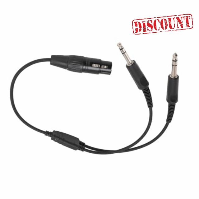 5 Pin XLR to GA Dual Plug Y Splitter Headphone Adapter for XLR 5 Pin Female to GA Dual Male Plug Aviation Headset Adapter Used Male Compatible This Designed