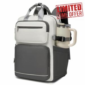 Kono Laptop Backpack Womens with Pouch Pocket for Large Capacity Cup