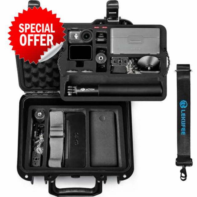 LEKUFEE Portable Waterproof Hard Case for DJI Osmo Nano