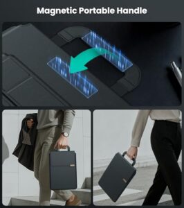 Multi-Function Slim Lightweight Laptop Case with Handle