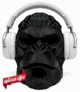 Genérico Orangutan Monkey Head Headphone Stand – Gaming Headset and Music Stand