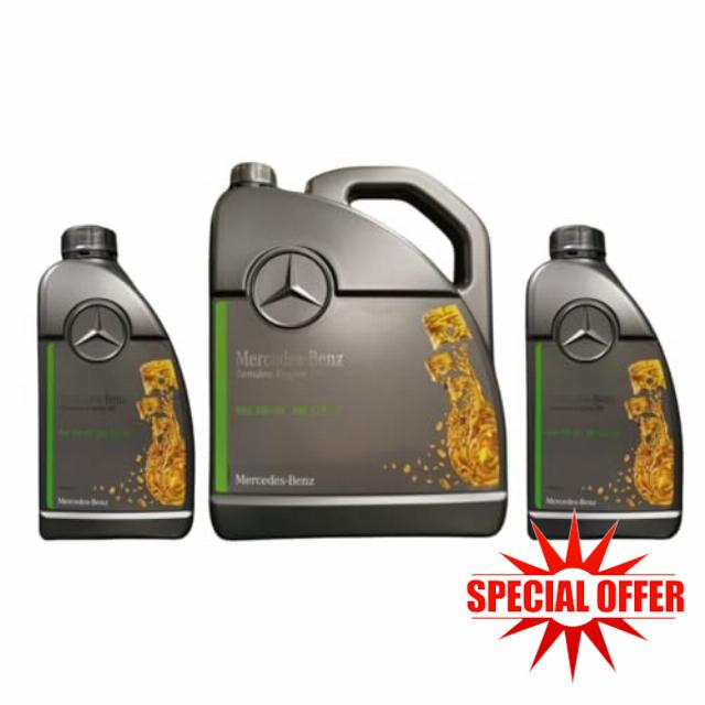 Mercedes-Benz Genuine SAE 5W30 Engine Oil 7L Fully Synthetic Low Ash LoAsh Specification MB 229.52 GB