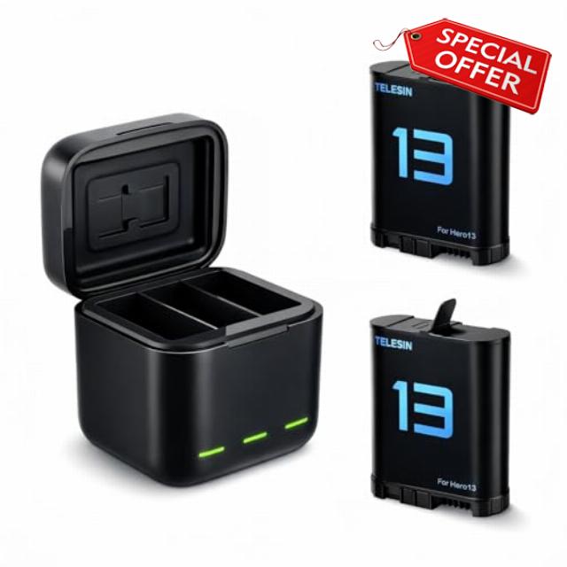 Pack of 2 Replacement Battery for GoPro Hero 13 Black