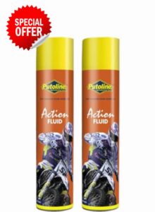 2 x Action Fluid Foam Air Filter Oil Spray 600ml MPN 70007 putoline