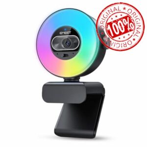 EMEET S600L 4K Webcam for Streaming with Ring Light