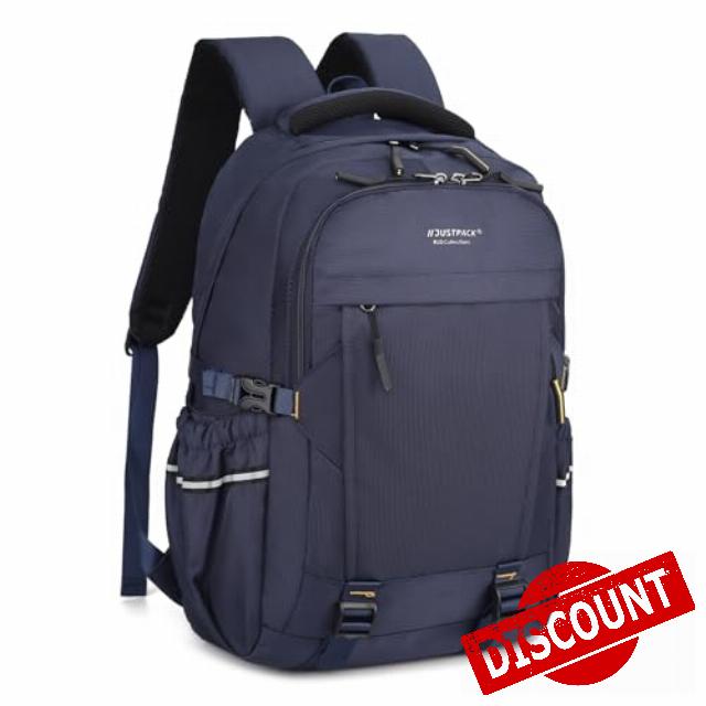 18 Inches Laptop Backpack- Large Capacity- Water-Resistant Travel Business School Bag with Multiple Compartments & Padded Straps (Navy Blue)