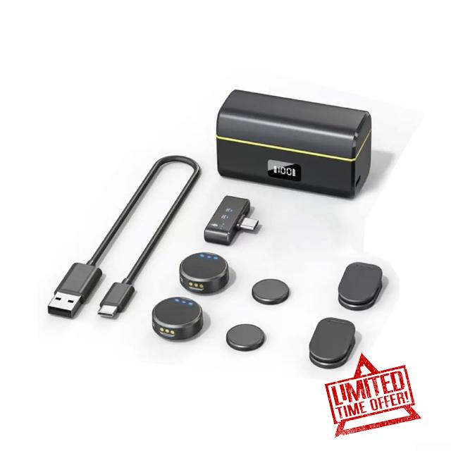 Portable Wireless Microphone For Insta360 X5 & For Insta360 Go Ultra