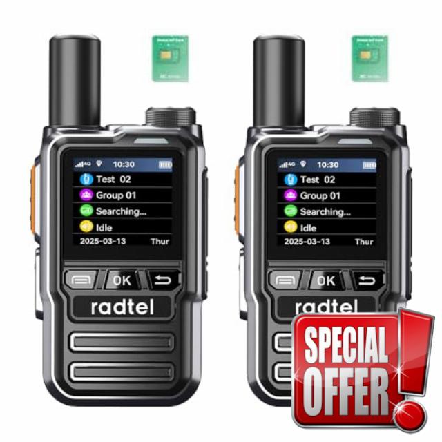 Radtel P8 PoC Radio (Push-to-Talk Over Cellular)