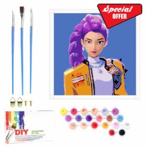 Lixkuokuo Huntrix Painting by Numbers for Junior Adults Beginners and Girls from 6 Years