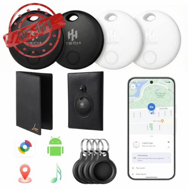 HH-Tech Android Smart Tracker Tag Combo Works with Google Find Hub