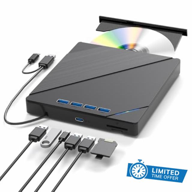 7 in 1External Blu Ray Drive USB 3.0 Type-C