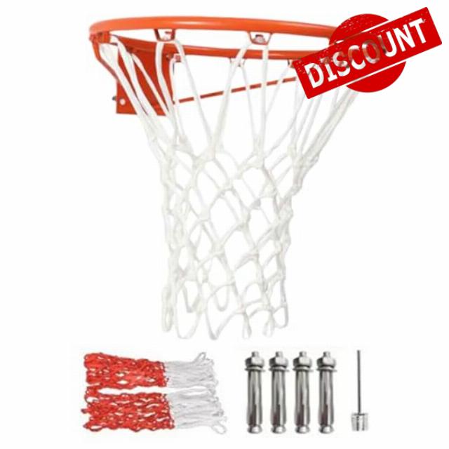 Replacement Basketball Hoop Ring - Sturdy Breakaway Basketball Ring - Rust Resistant Training System for Garden Yard School