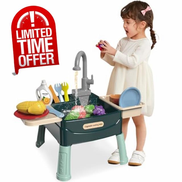 Play Sink with Running Water for Kids 3+