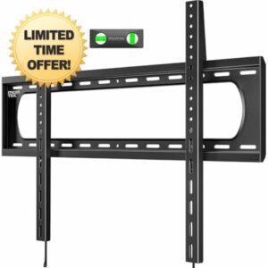 monTEK Heavy Duty Fixed TV Wall Bracket for 60–120" Flat & Curved TVs up to 136kg