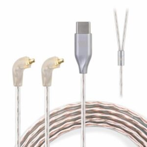 okcsc ER4SR to Type-C Upgraded Replacement Cable for Etymotic Earphones Cable 4 Core MMCX Cable for ER4SR ER4XR ER3SE ER3XR ER2SE ER2XR EVO 3.94FT