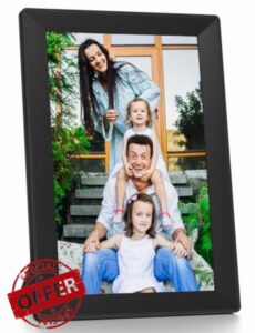 WiFi10.1" Digital Photo Frame - Smart Touch Screen Uhale Digital Photo Frame - IPS HD Display Electronic Photo Frame 16GB Memory - Send Photos and Videos