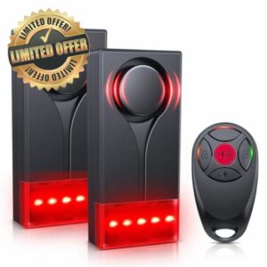 Car Vibration Sound & Light Alarm with Remote