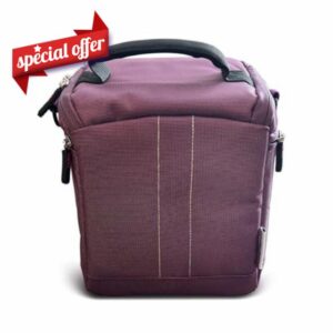 Navitech Purple DSLR SLR Camera Bag Compatible with Panasonic Lumix FZ82D Bridge Camera
