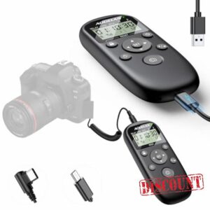 Rechargeable Intervalometer Timer Shutter Release Remote with LCD Screen Compatible with Sony A7 III A7 IV A7R IV A7C II A6600 A6700 RX100 VII ZV-1 ZV-E1 ZV-E10 II for Time-Lapse Photography