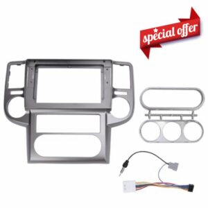 10.1 Inch Radio Stereo Fascia Panel Frame Double Din Navigation Dash Bezel For X-Trail T30 2003-2007 (With power cord)