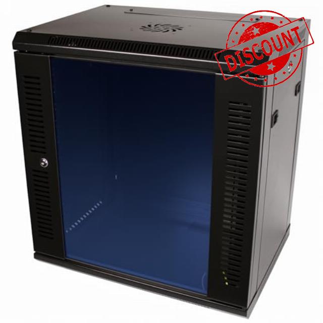 19 Inch Rack Cabinet 9U Wall Mount – Network Server Rack Enclosure/Data Cabinet 600x450mm – Flat Pack – Ergolynx