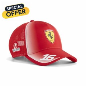 PUMA Scuderia Ferrari F1 2026 Charles Leclerc Trucker Cap - Red - One Size Fits Mos