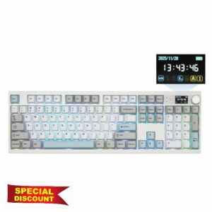 EPOMAKER QK108 Full Size Mechanical Keyboard with Screen & Knob