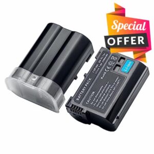 EN-EL15/EL15a/15b/15c Rechargeable Battery 2550mAh (2 Pieces) Compatible with Nikon D7000