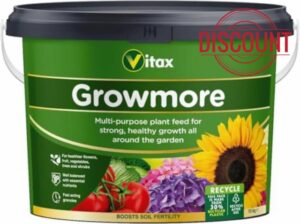 Vitax Growmore 10kg Multi Purpose Fertiliser – Balanced NPK Nutrient Feed for Fruit Trees Vegetables and Flowers – Slow Release Granular Plant Food for Strong Roots and Healthy Growth