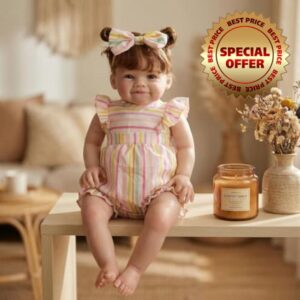 Lonian Real Life Reborn Toddler Dolls Girl Large Size 24 Inch Realistic Cloth Body That Look Real Lifelike Baby