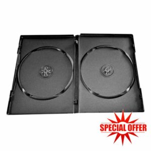 New-Pak Double Black DVD Case – Dual Disc Case