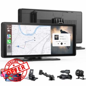 10.26" Wireless Carplay Screen for Apple CarPlay & Android Auto