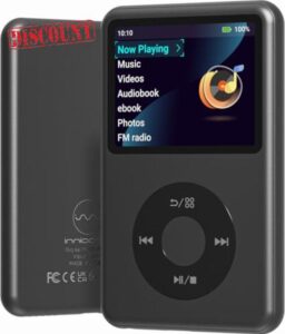 Mp3 Player with Bluetooth Y1 Portable Music Digital Players Supports Playlist Audiobook Video Nice Gadget for Kids Black