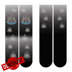 For Bare Feet NEW CASTLE UNITED FC Gradient Crew Sock Team Colors Large