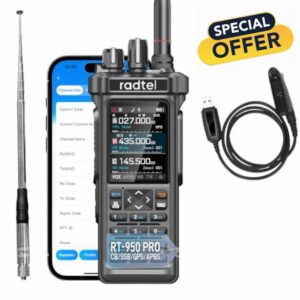 Radtel RT-950 PRO Ham Radio 27Mhz TX GPS/APRS