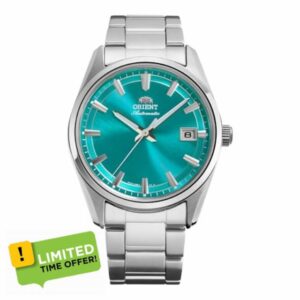 Orient Contemporary Narrow Date – Men's Automatic and Manual Winding Mechanical Casual Bracelet and Stainless Steel Case Blue Dial RA-AC0R06L