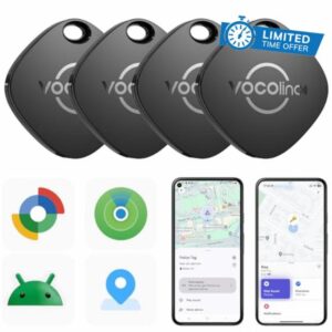 VOCOlinc Smart Tag 4 Pack for iOS & Android